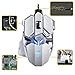 Programmable Gaming Mouse, 10 Customizable Keys, Aluminum Alloy Base, 4 DPI Setting Modes up to 4800 (X7-White)thumb 4
