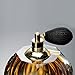 Ballerina Old Fashion Style Perfume Bottle with Black Mesh Atomizer Hand Blown Art Glass