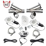 EVIL ENERGY 2.5 Inch 2PCS Exhaust Cutout Remote Valve Motor Kit