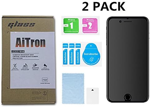 [2 Pack] AiTron Matte Anti-Glare/Anti-Fingerprint Glass Screen Protector Compatible for Apple iPhone 7/8 4.7” 2016 2017 Models