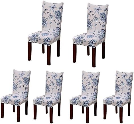 Jiuhong Stretch Removable Washable Short Dining Chair Protector Cover Slipcover