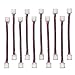 EvZ 10PCS LED 5050 RGB Strip Light Connector 4 Pin Conductor 10 mm Wide Strip to Strip Jumper