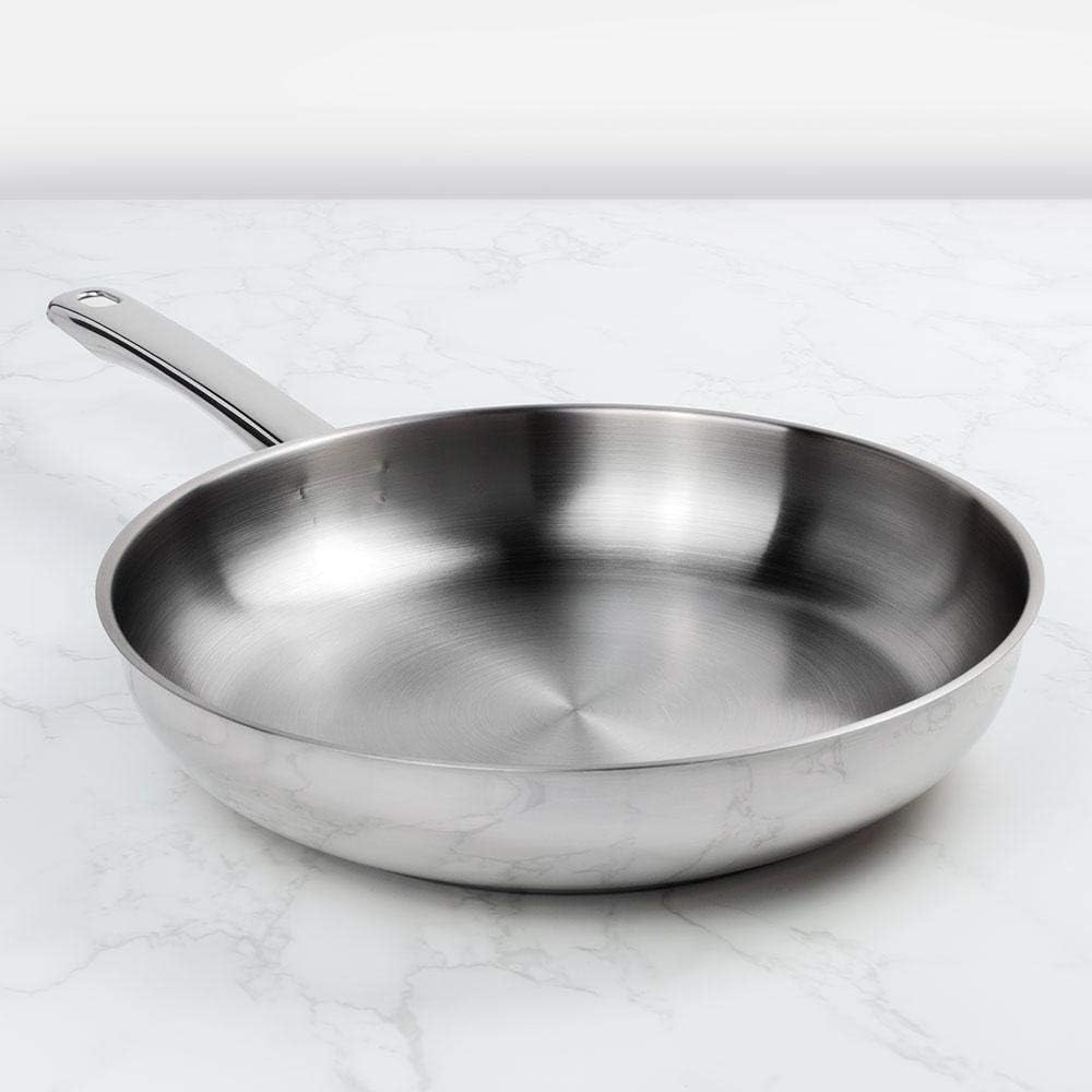 Hutch Kitchen No Rivet Stainless Steel Skillet/Frying Pan Durable