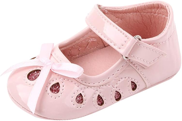 Amazon Dengs ファーストシューズ 軽量 ベビーシューズ 女の子 子供靴 幅広 リボン キッズシューズ 滑り止め 子供シューズ 春夏 キッズ 靴 赤ちゃん ドレスシューズ 幼児 新生児 プリンセスシューズ キラキラ フォーマル 可愛い カジュアル Dengs ドレスシューズ