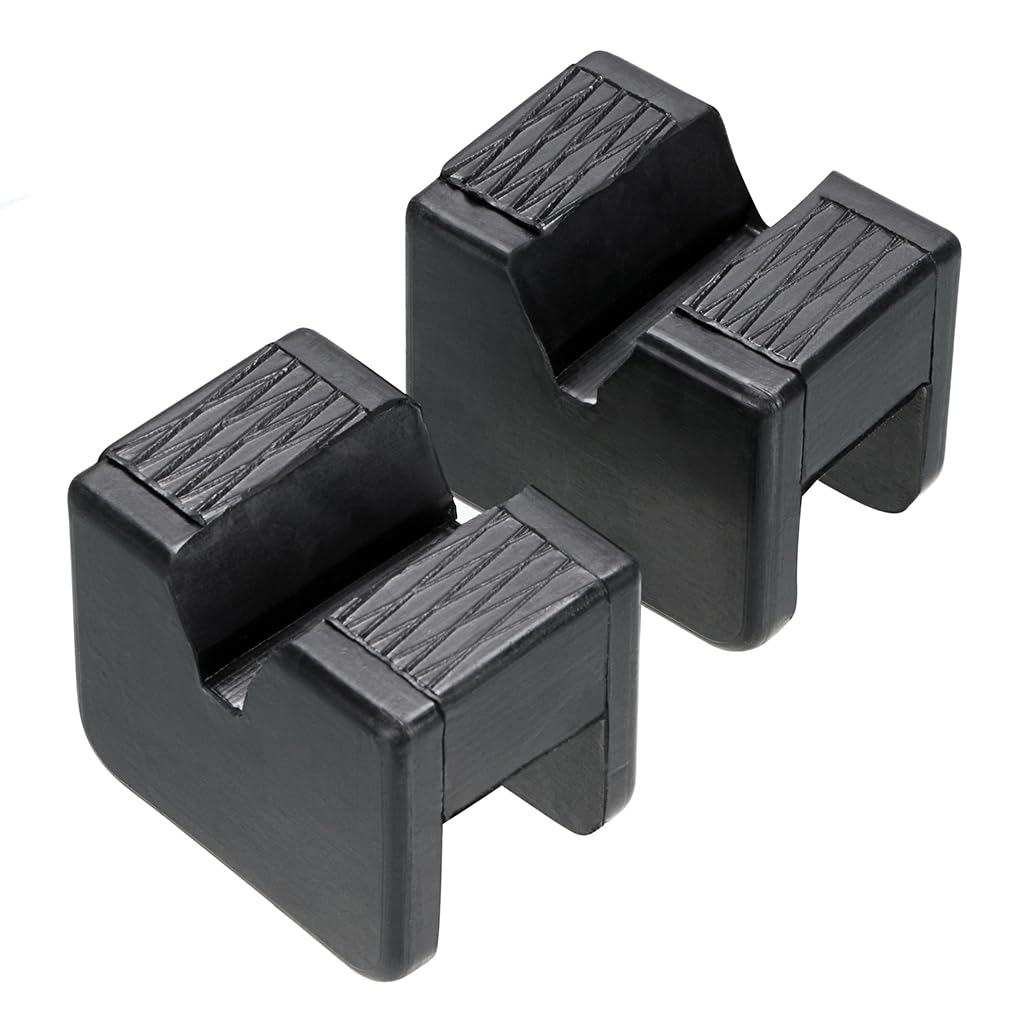 Skelang 2 Pcs Jack Stand Pad, Axle Stands, Universal Slotted Frame Rail Protector, Pinch Welds Protector