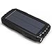 JETSUN Solar Charger 23650mAh Portable Solar Power Bank with Waterproof Solar Panel and Flashlight for iPhone,iPad,Android and more