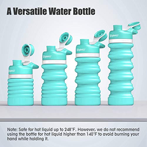 Collapsible Foldable Water Bottle BPA Free FDA Approved Portable