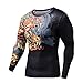 Men's 3D Novelty Lycra Compression Shirt Skin Tight Shirt Vest Short/Long Sleeve Shirt