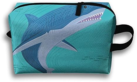 Women's Cosmetic Bags The Shark And The Seahorse Makeup Pouch Waterproof Travel Hanging Organizer