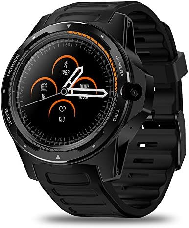 Smart Watch, Fitness Tracker Watch with Heart Rate Monitoring, GPS Positioning Dual System Dual-Chip 2+16G Long Standby 8 Million Pixels,Black