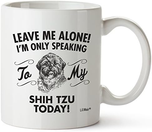 Shih Tzu Mom Present Mug For Christmas Women Men Dad Decor Lover Decorations Stuff I Love Shih Tzu Coffee Accessories Talking Art Apparel Funny Birthday Home Supplies Products Dog Coffee Cup Mugs