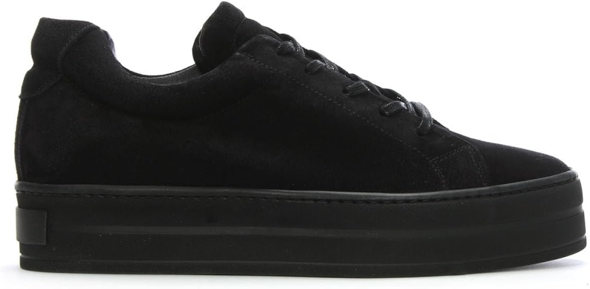 black flatform trainers uk