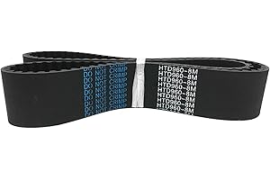 HTD Synchronous Belt 960-8M, Width 20/25/35/40/45mm, Length 960mm, Arc Tooth Belts, Fiberglass Core, HTD8M Rubber Timing Belt