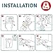 Tatkraft Ida Strong Self Adhesive Towel Holder Stainless Steel