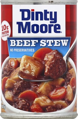 DINTY MOORE BEEF STEW, FRESH POTATOES & CARROTS, 15 OZ
