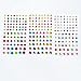 Self-Adhesive Multicolor Rhinestone Sticker Bling, for Face, Makeup, Carnival, Crafts, Scrapbooking Embellishments Crystal Gem Stickers, Assorted Size, 7 Sheets 820 Pieces