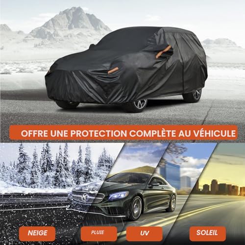 Kayme Waterproof Breathable Car Cover Compatible with Mini Cooper 3 Doors (2014-2025), 7 Layers Outdoor Car Cover, Rain Sun Dust Cover with Cotton Lining.