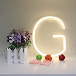 LED Neon Letter Lighting up Words Neon Alphabet