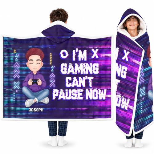 SATIGI Personalized Gaming Hooded Blanket