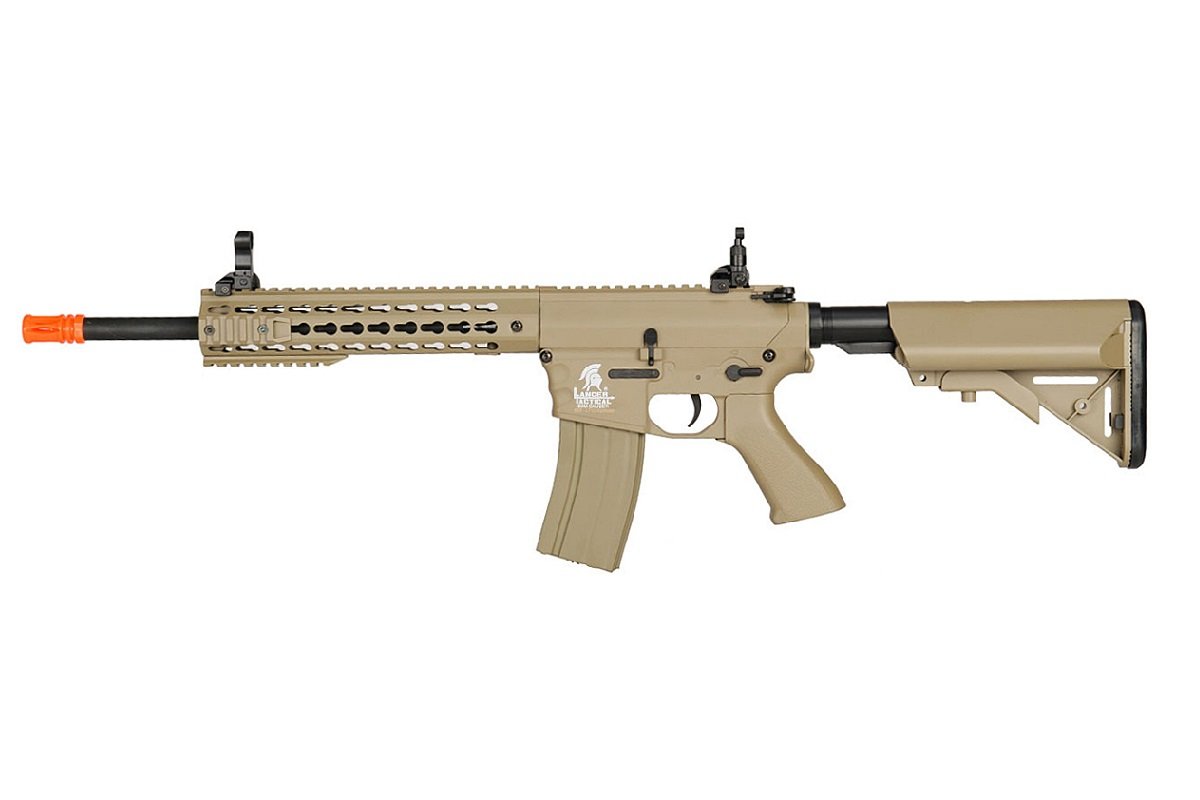 Lancer Tactical Airsoft LT-12TK 10 KeyMod Hguard flotante libre - TAN