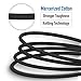 ICSEIO 4Pack 1FT 3FT 3FT 6FT Charging Cable for iPhone Charge Cable Nylon Braided USB Charger Data Sync Cord Compatible with iPhone Xs/XS Max/XR/X Case /8/7/6/5/iPad Case, Black