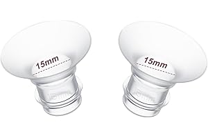 JIMOWANG 2pcs Flange Inserts 15mm for 11mm-13mm Nipple Size,Fits for Momcozy S12 Pro/S9 Pro/M5,S9/S12/S19/S21/S23,Elvie,Willow,lansinoh,Medela,Spectra,TSRETE,kmaier,MomMed Breastpump 24mm Flange,Down to 15mm