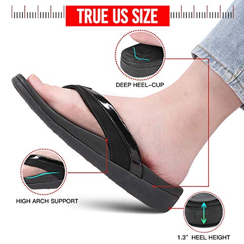 MEGNYA Classic Ortho Bunions Flip Flops for Women, Plantar Fasciitis