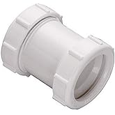 Keeney 46WK 1-1/2-Inch or 1-1/4-Inch by 1-1/2-Inch Straight Extension Coupling, White