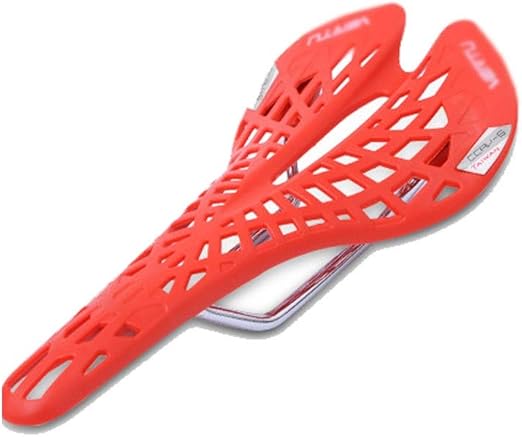 red bicycle saddle