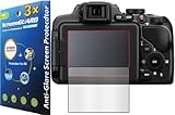 3x Nikon Coolpix P610 P600 Digital Camera Premium Anti-Glare Anti-Fingerprint Matte Finishing LCD Screen Protector Guard Shield Kit (NO CUTTING, GUARMOR Brand)