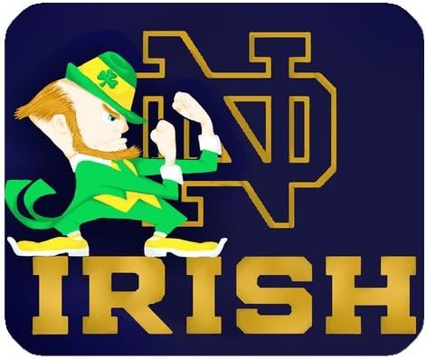 Qmalls Custom Personalized Rectangle Mouse Pads Notre Dame Design One Side Printed
