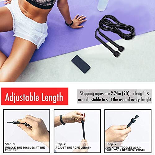 Adjustable Skipping Rope Rapid Jumping Cable and 4.5\