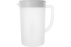Beaupretty Large Capacity Water Pitcher 3L with Lid for Refrigerator Beverage Storage Easy Cleaning Plastic