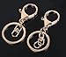 Minigianni Gold Plated Keyring Keychain (Pack of 4)