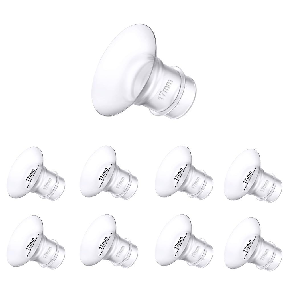 Photo 1 of Flange Inserts 17mm 8PCS,Wearable Breast Pump Parts Compatible with Momcozy S12 pro/S9 pro/S12/S9/Medela/Spectra/TSRETE 24mm Breast Pump Shields/Flanges,Reduce 24mm Nipple Tunnel Down to 17mm