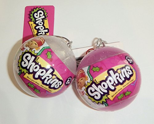 Bundle Set of 2 Shopkins Ornaments with 4 Shopkins Inside