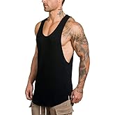 GZXISI Men's Gym Bodybuilding Stringer Tank Top Workout Muscle Cut Shirt Fitness Sleeveless Vest