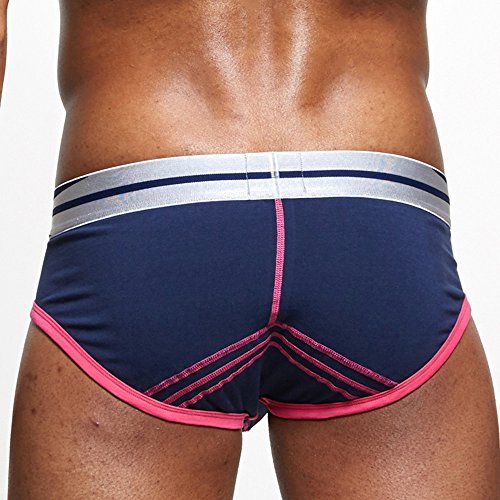 Farjing Men's Underpants Clearance,Mens Sexy Underwear Soft Briefs Shorts Underpants(M,Navy)