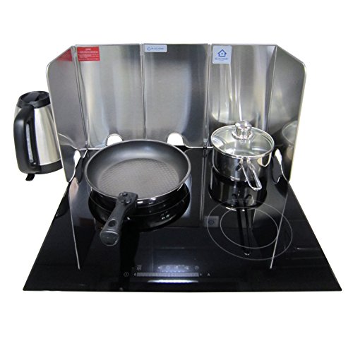 Gas Electric Range Splatter Compact Guard-5P-Stainless Steel