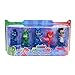  PJ Masks Figures Toys Super Set -- 5 Collectible Figures, Lunch Box Tin and Stickers (PJ Masks Party Supplies)
