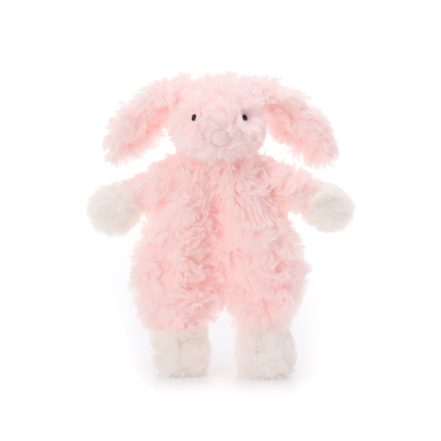 Apricot Lamb Pink Flower Bunny Rabbit Cute Comforter Plush Security Blanket for Baby Boy and Girl, Cuddly Lovey for Infant and Toddlers, Pink 10 Inches