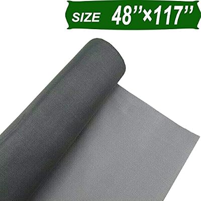 Senneny Adjustable Window Screens, DIY Custom Fiberglass Screen Mesh, Anti Mosquito Bug Insect Screen for Windows Doors and Patio Screens, Premium Pet Screen