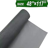 Senneny Adjustable Window Screens, DIY Custom Fiberglass Screen Mesh, Anti Mosquito Bug Insect Screen for Windows Doors and Patio Screens, Premium Pet Screen (48" x 117", Gray)