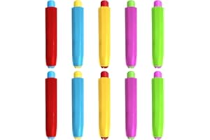 HAIKING Chalk Holder, 10 Pcs Plastics Adjustable Colorful Chalk Clip for School, Office, Teacher, Blackboard (9.6 * 1.8cm/3.7