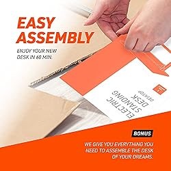 Truweo Adjustable Electric Standing Desk – 50 x