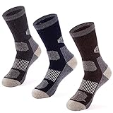 MERIWOOL 3 Pack Merino Wool Blend Socks - Small
