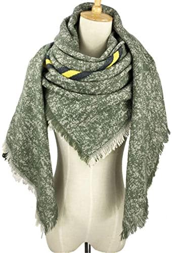 Women's Plain Square Scarf Winter Wrap Shawl