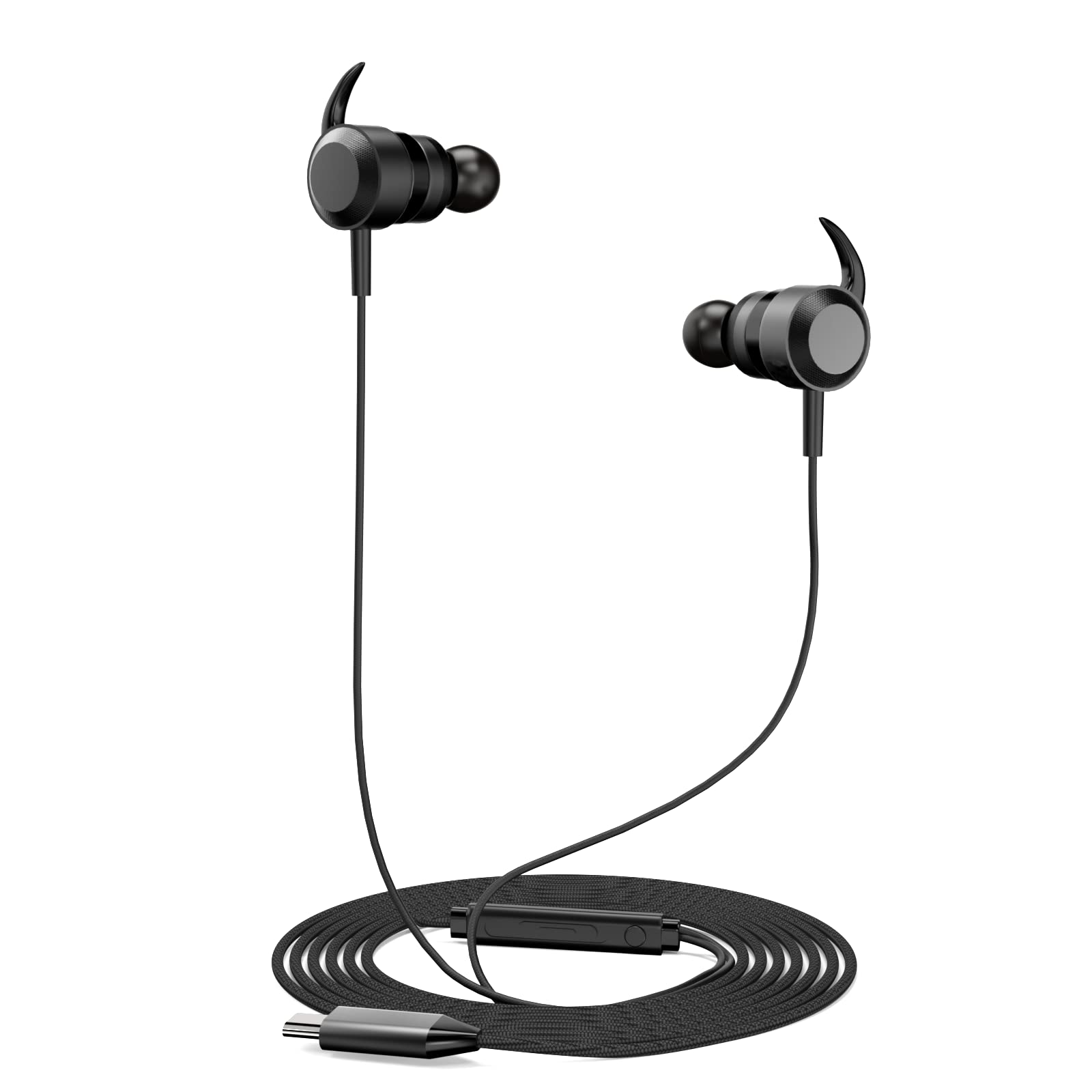 targeal USB C Wired Gaming Ear Buds - 7.1 Surround Sound in-Ear Headphone - Detachable Microphone - Integrated Mute and Volume Control - Gamer Earbuds for Mobile Gaming, Switch, Xbox One, PS, PC