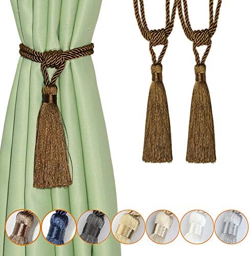 カーテン タッセル カーテンロープ 留め 飾り 房掛け おしゃれ シンプル 房付き 窓装飾 紐 締め