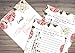 Bridal Shower Games (25 Pack) Emoji Pictionary Games- for Engagement, Wedding and Bachelorette Party. Elegant GOLD and FLORAL Designs for Adult, Co-ed, Men, Women, Couples (PINK FLORAL)